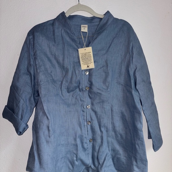 Latico Light Blue Button-Down Shirt - Picture 3 of 3